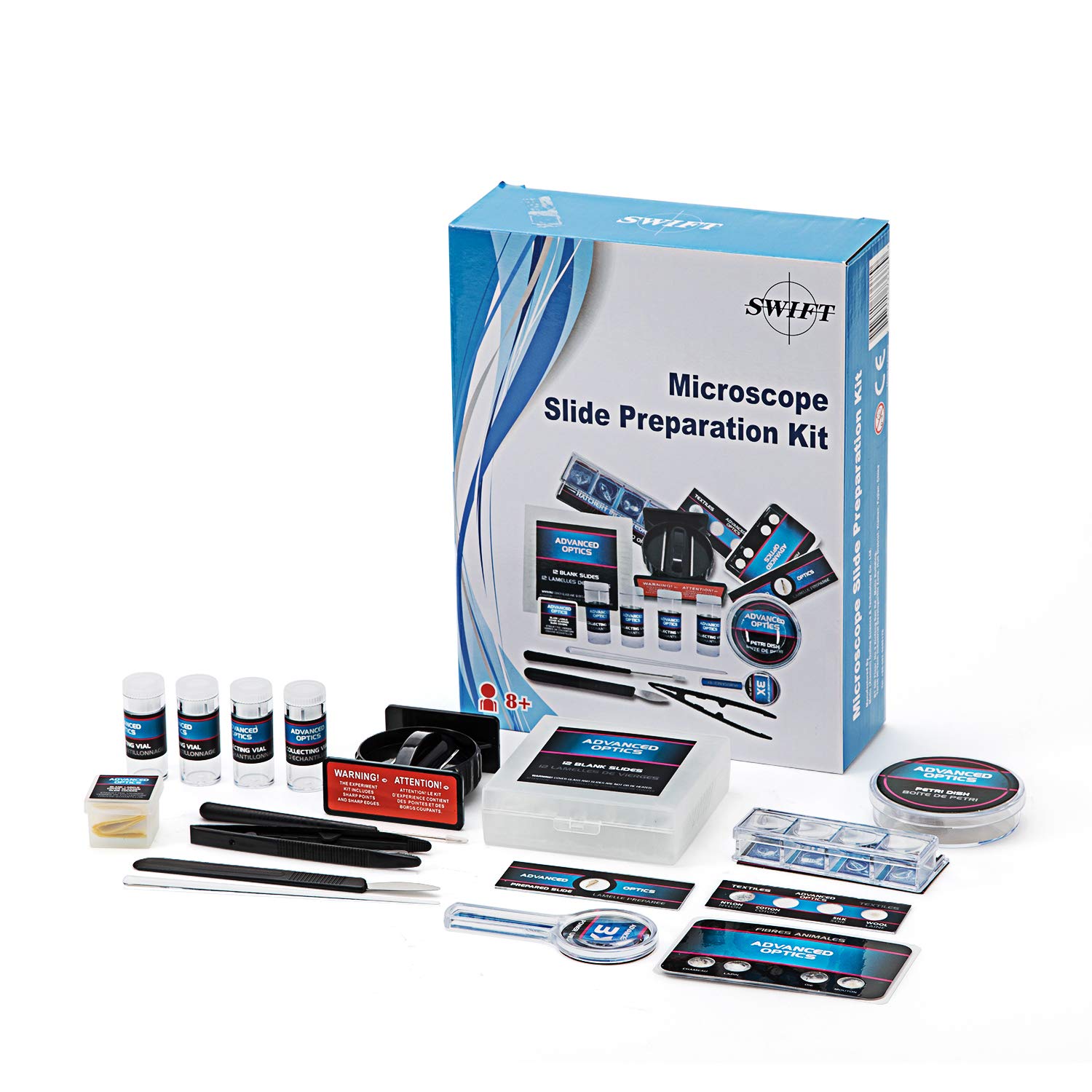 swift-kit-de-accesorios-para-microscopio-infantil-con-12-portaobjetos image 1