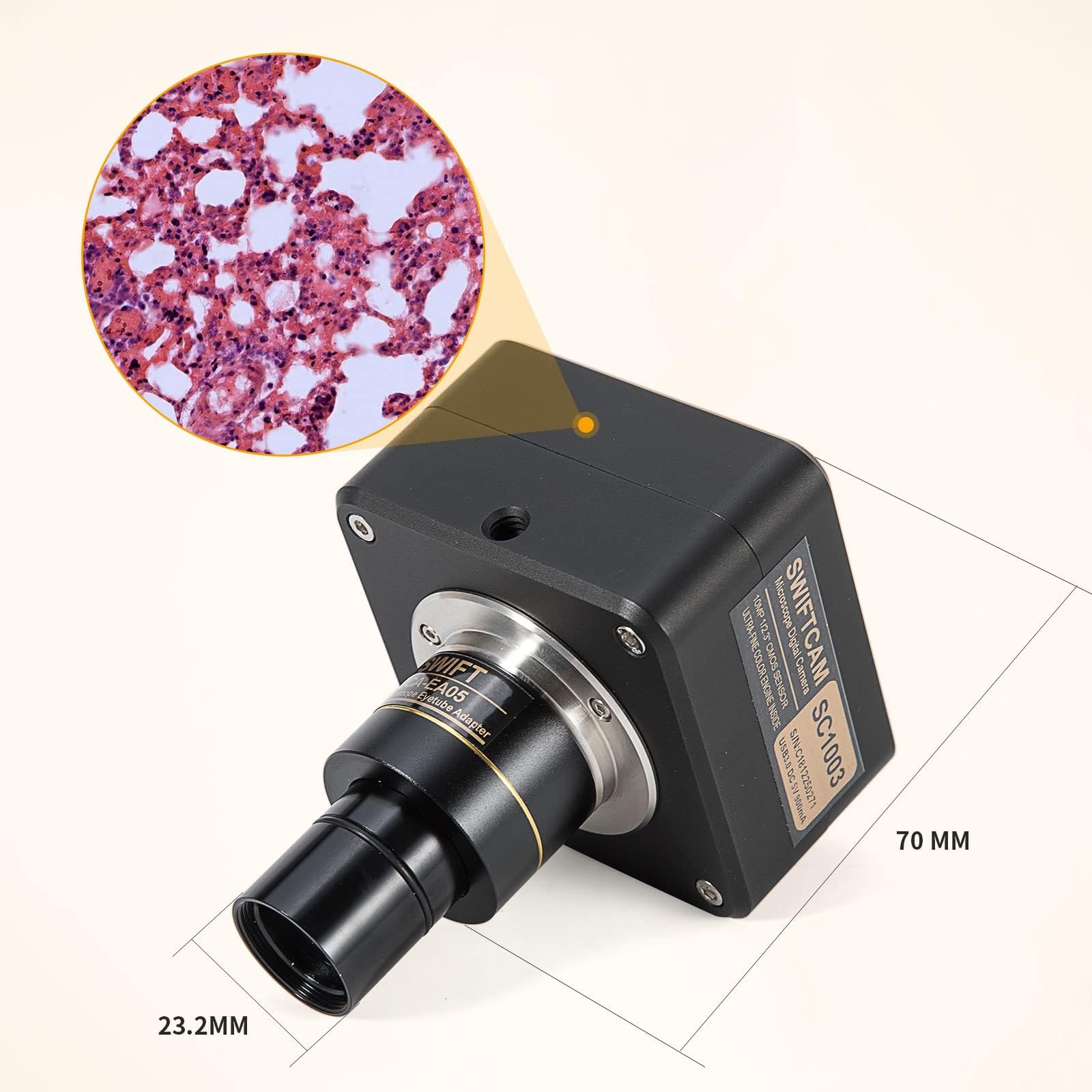 swiftcam-c-mara-10-mp-para-microscopio-con-usb-3-0-y-lente-reductora image 5