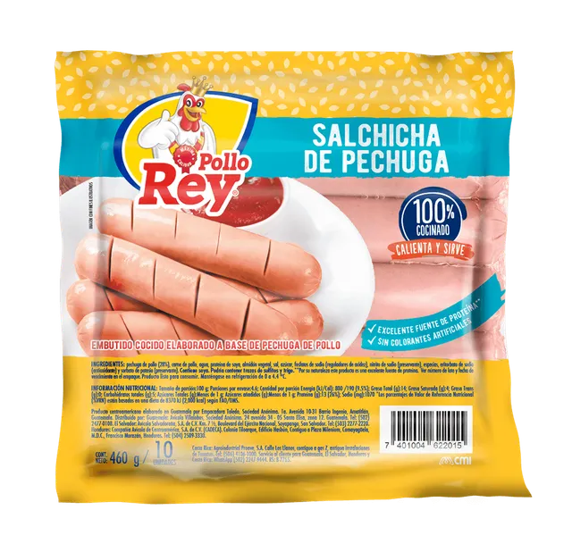 pollo-rey-salchicha-de-pechuga-10-uds image 1