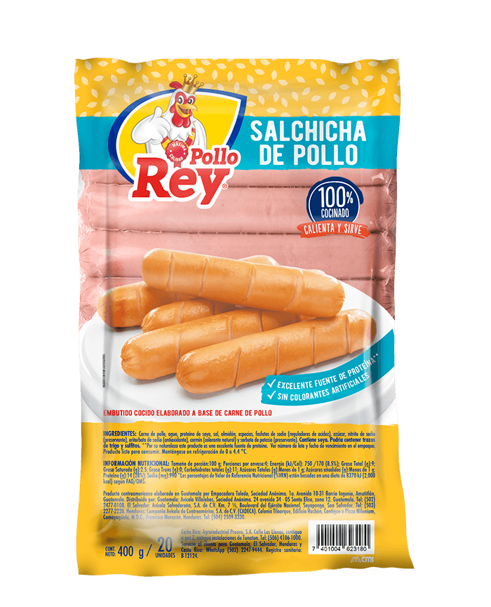 pollo-rey-salchicha-de-pollo-20-uds image 1