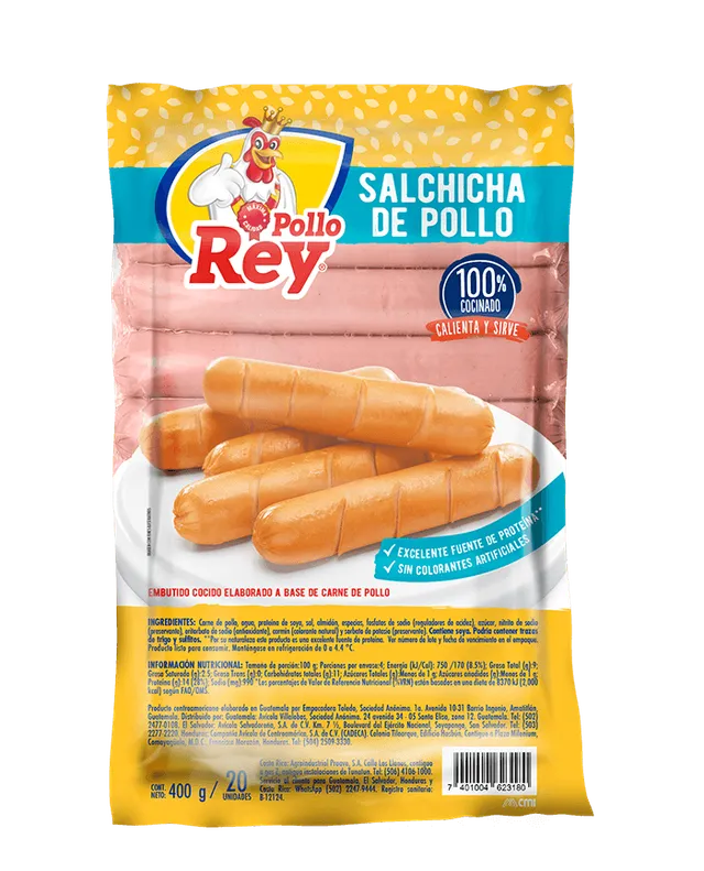 pollo-rey-salchicha-de-pollo-20-uds image 1