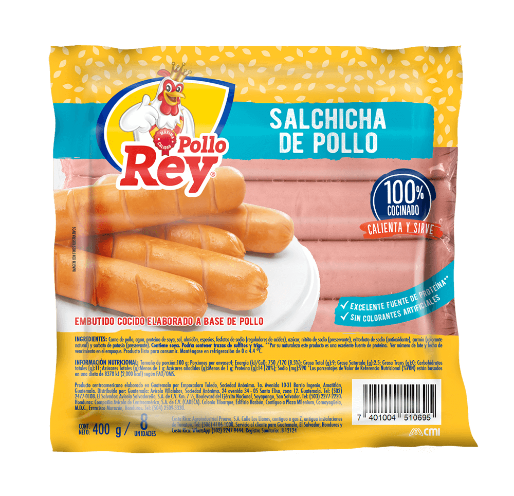 pollo-rey-salchicha-de-pollo-8-uds image 1