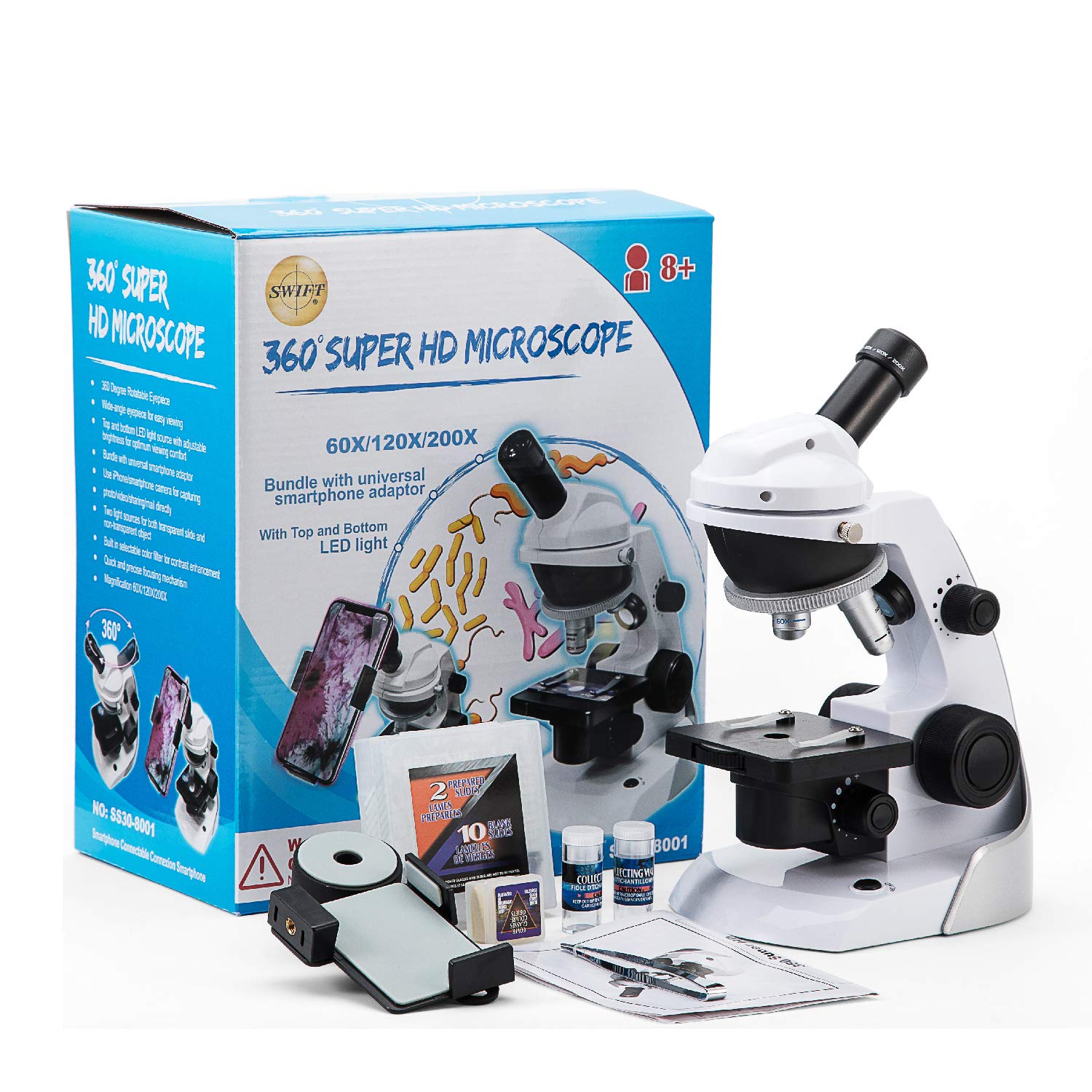 swift-ss30-8001-microscopio-infantil-60x-200x-kit-42-piezas-con-adaptador-m-vil image 6