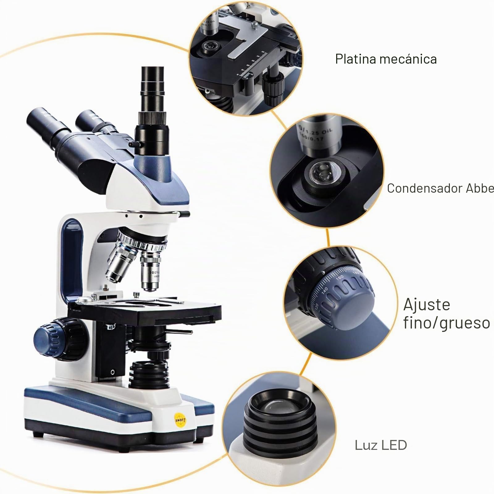 swift-sw350t-microscopio-trinocular-40x-2500x-con-c-mara-1-3mp-200-portaobjetos image 2