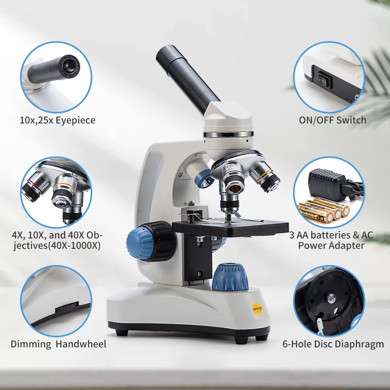 swift-sw150-microscopio-estudiante-40x-1000x-con-iluminaci-n-dual image 2