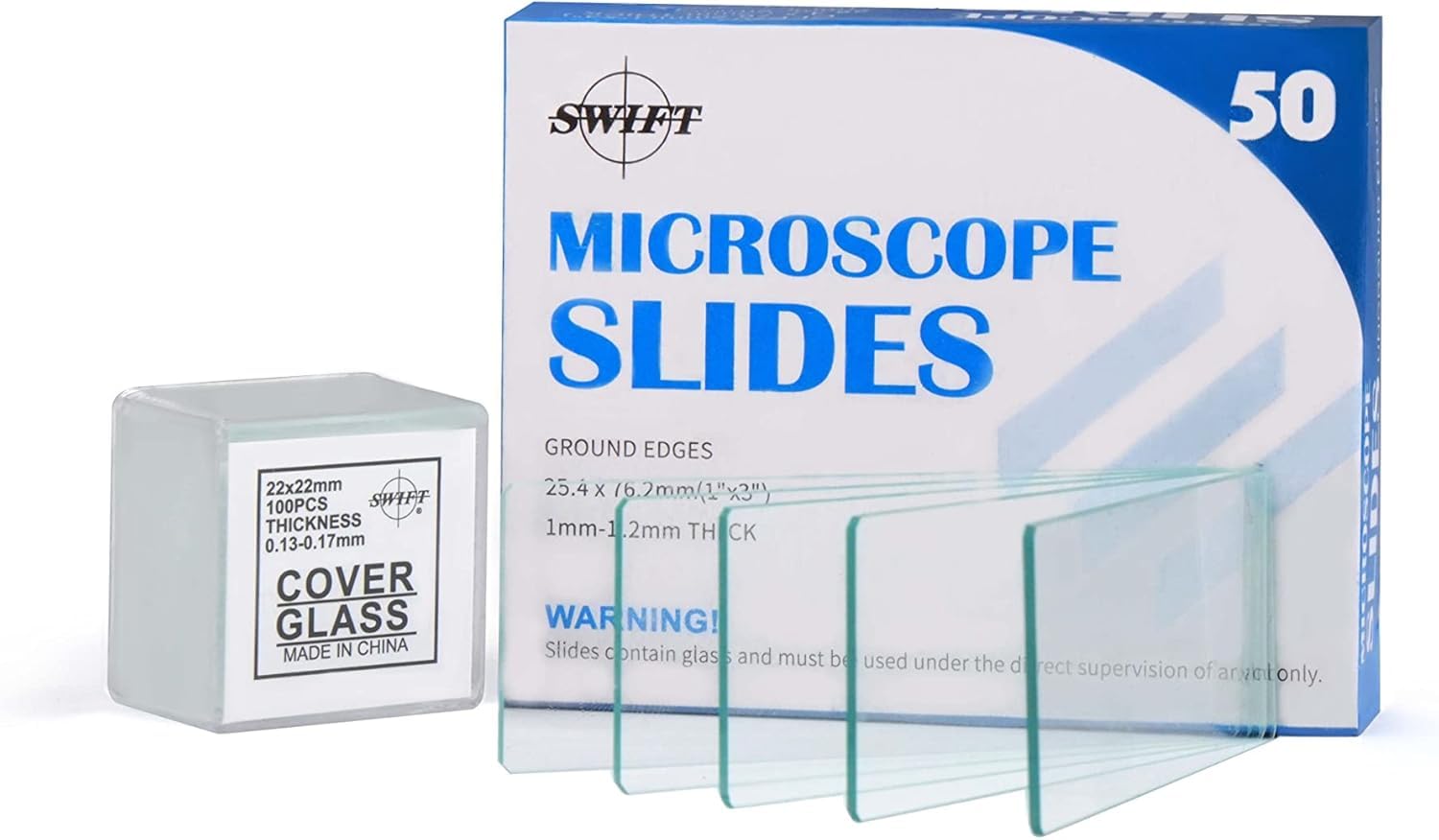 swift-s30-kit-50-portaobjetos-100-cubreobjetos-de-vidrio image 1