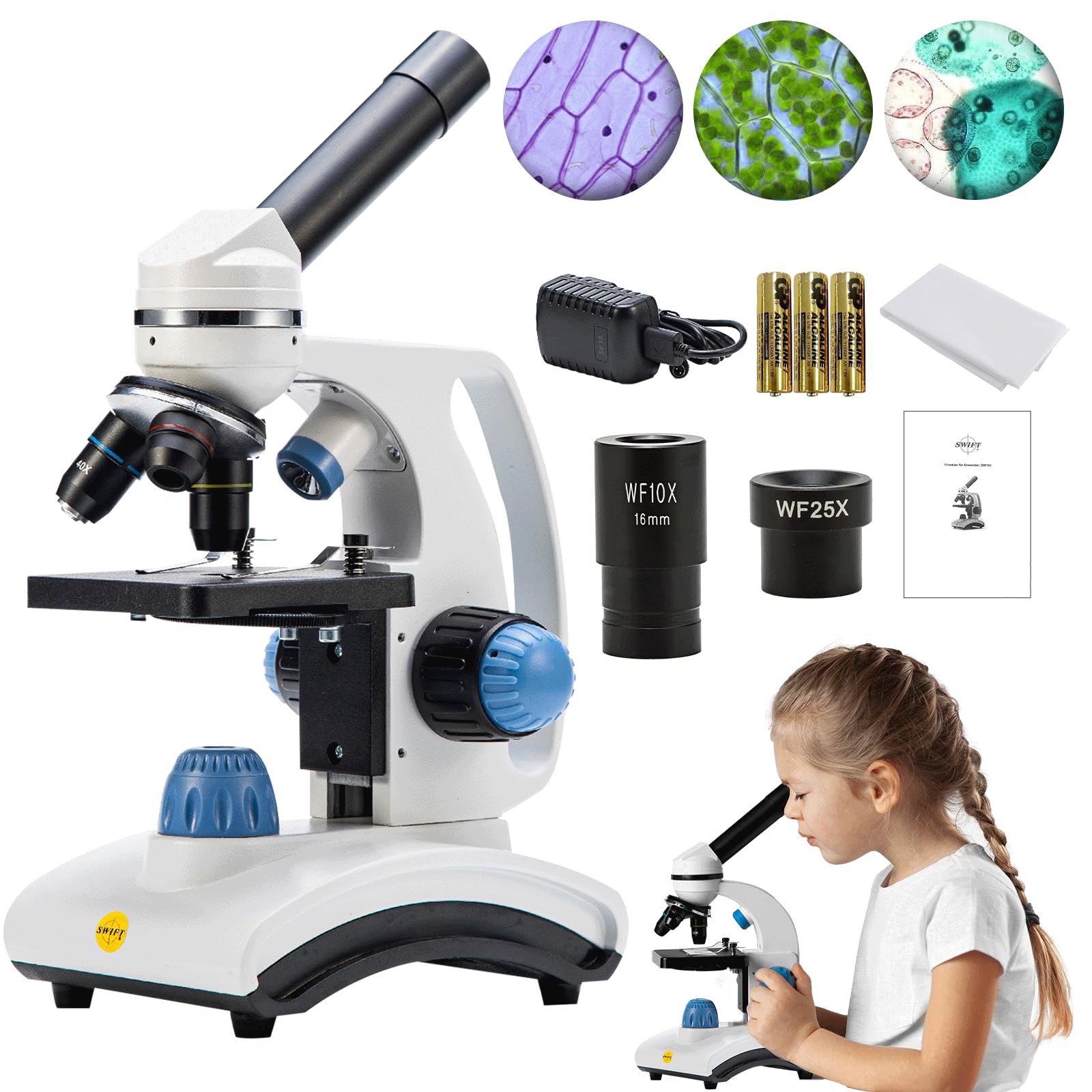 swift-ss121-microscopio-infantil-80x-2000x-con-luz-dual-y-adaptador-m-vil image 8