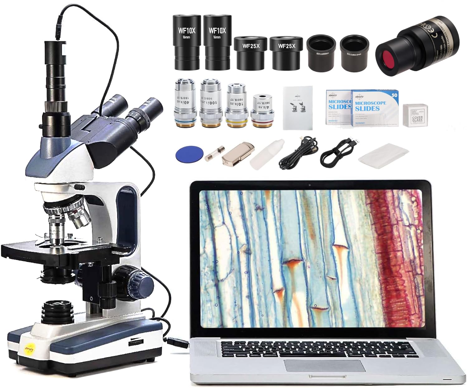 swift-sw350t-microscopio-trinocular-40x-2500x-con-c-mara-1-3mp-200-portaobjetos image 1