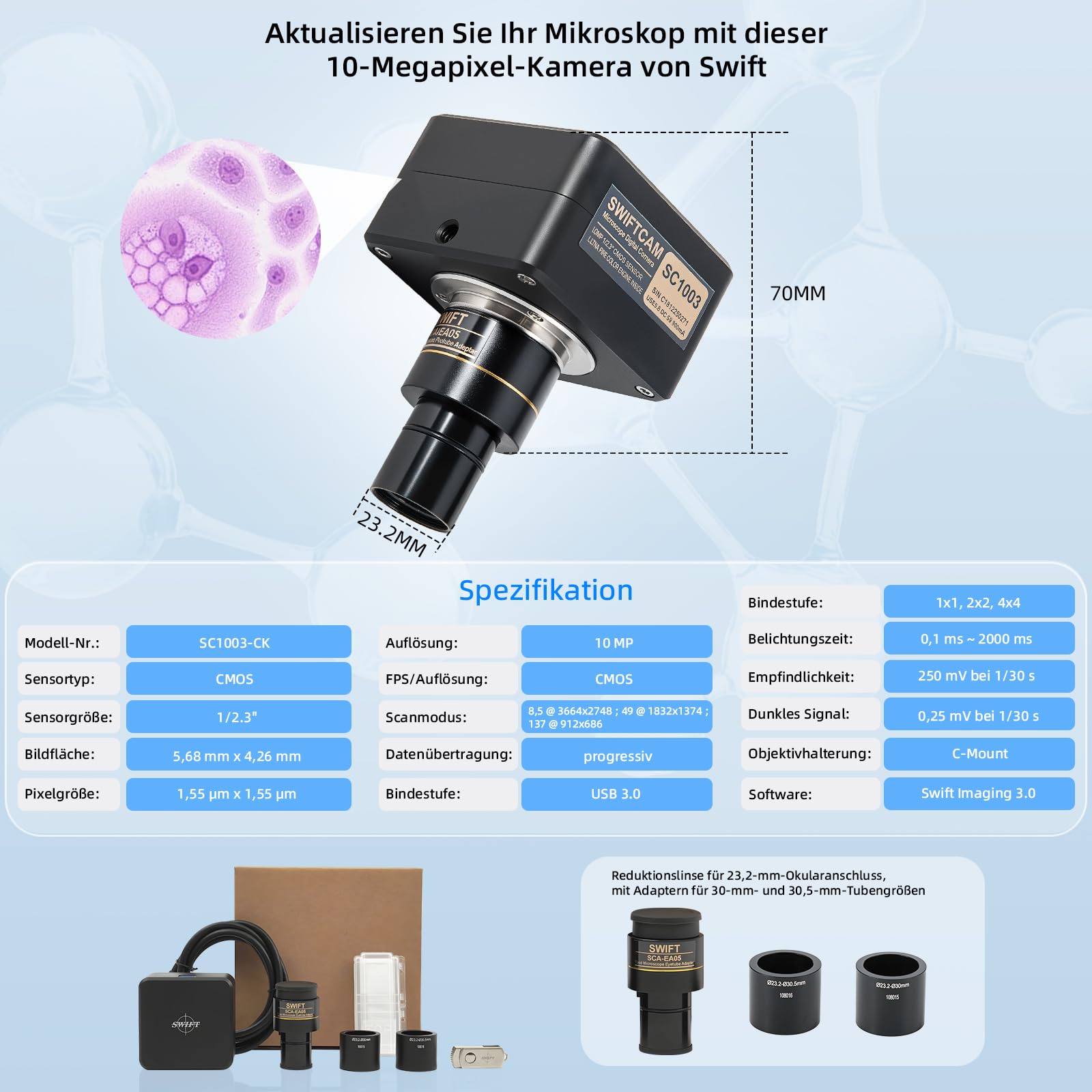swift-swiftcam-sc1003-ck-c-mara-10mp-para-microscopio-con-usb-3-0 image 6